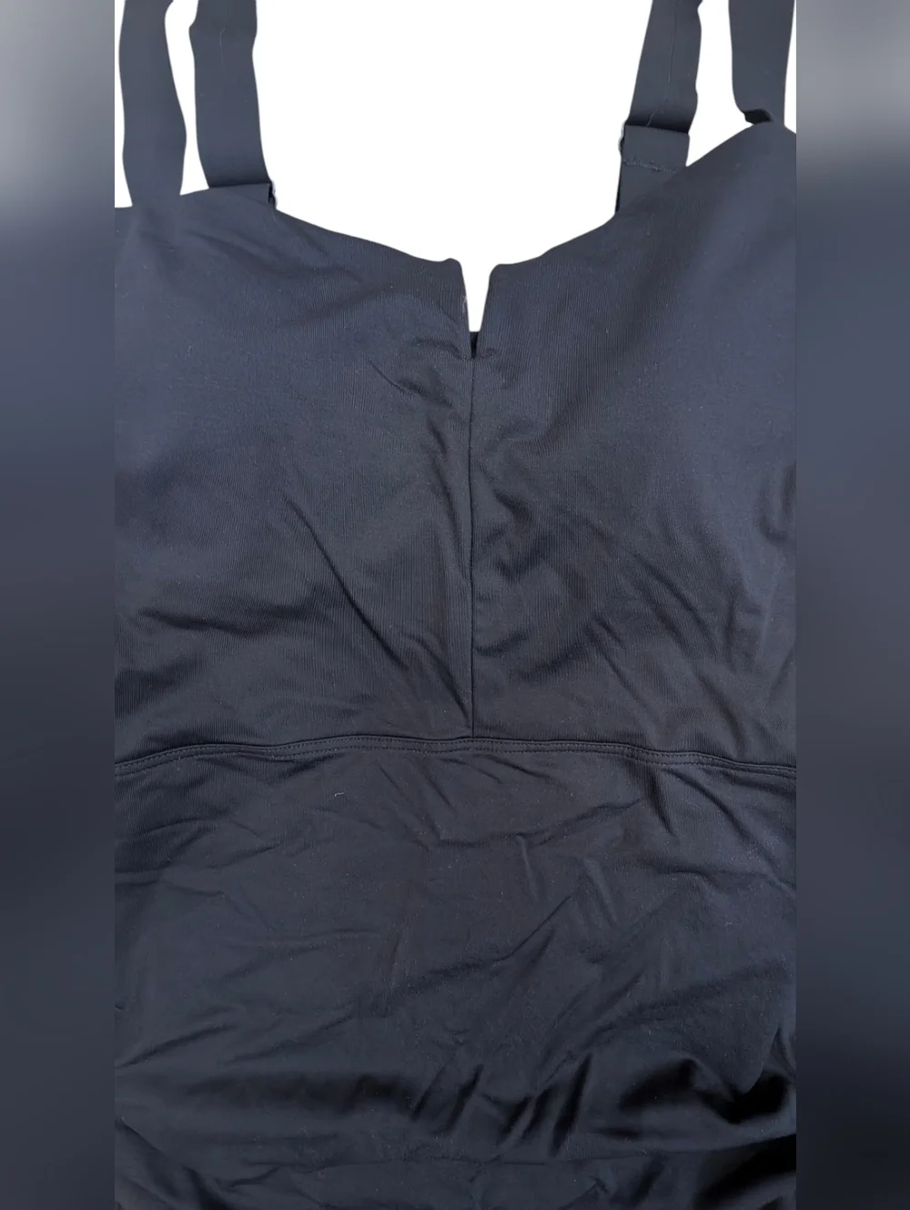 Athleta Black One Piece Swimsuit 40B/C‎ Full Coverage Retro Marilyn Monroe